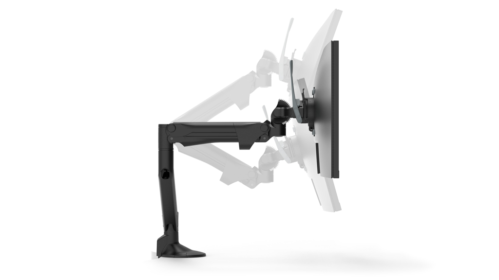 Levo monitor arm is simple and effortless to adjust
