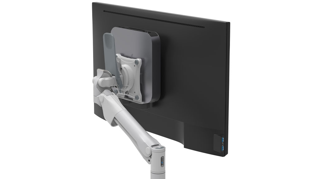 S1 holder mounted on Levo monitor arm