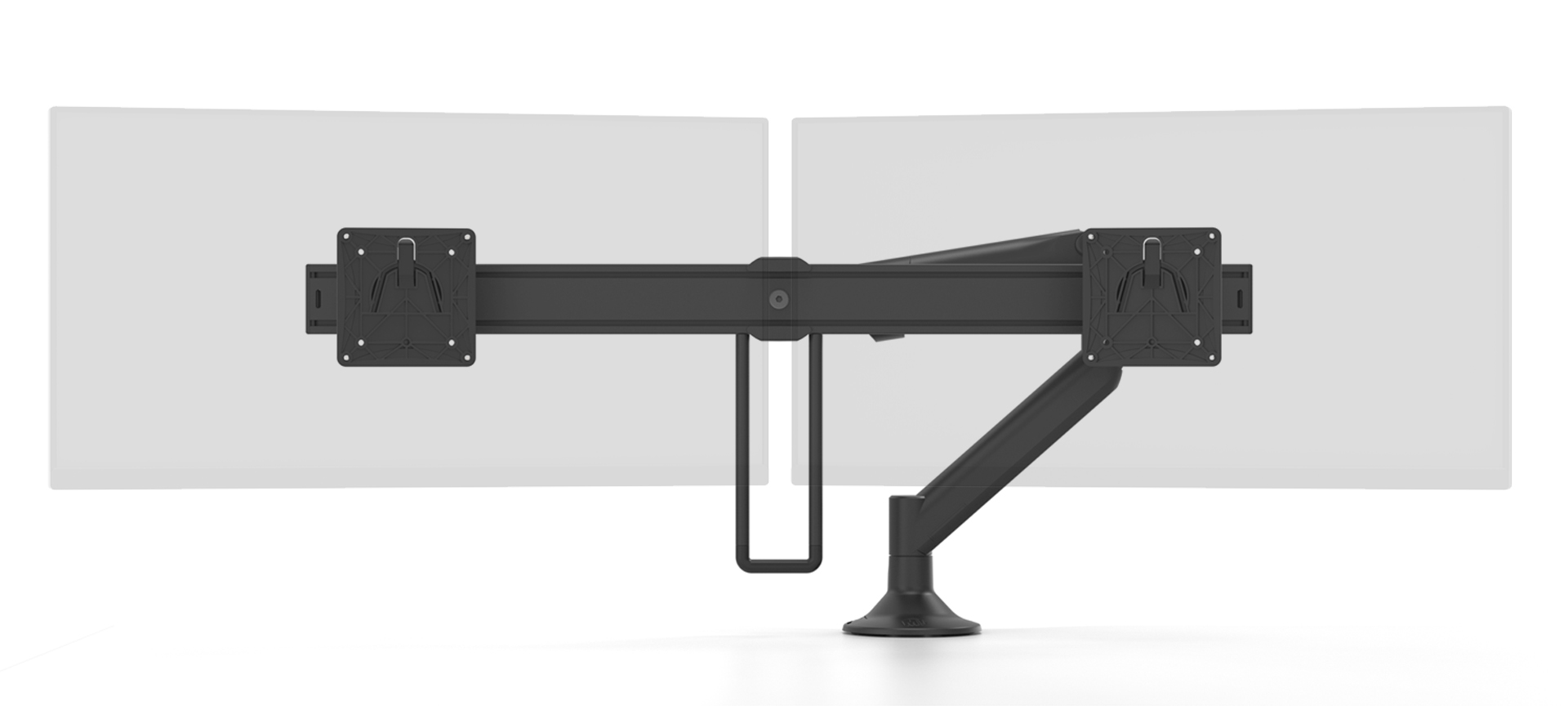 Metalicon Levo dynamic monitor arm with dual screen mount