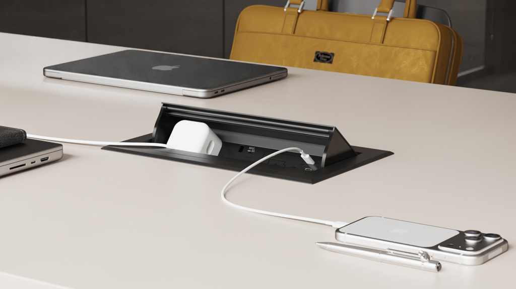 Click hidden in-surface power module with 65W USB-C Power delivery