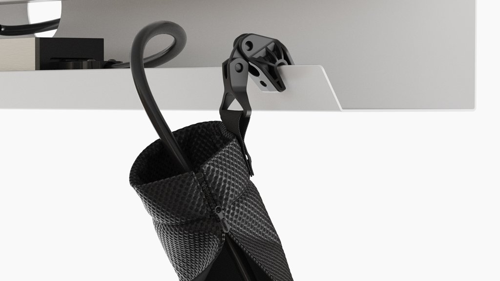 Cable sock with fixing clamp